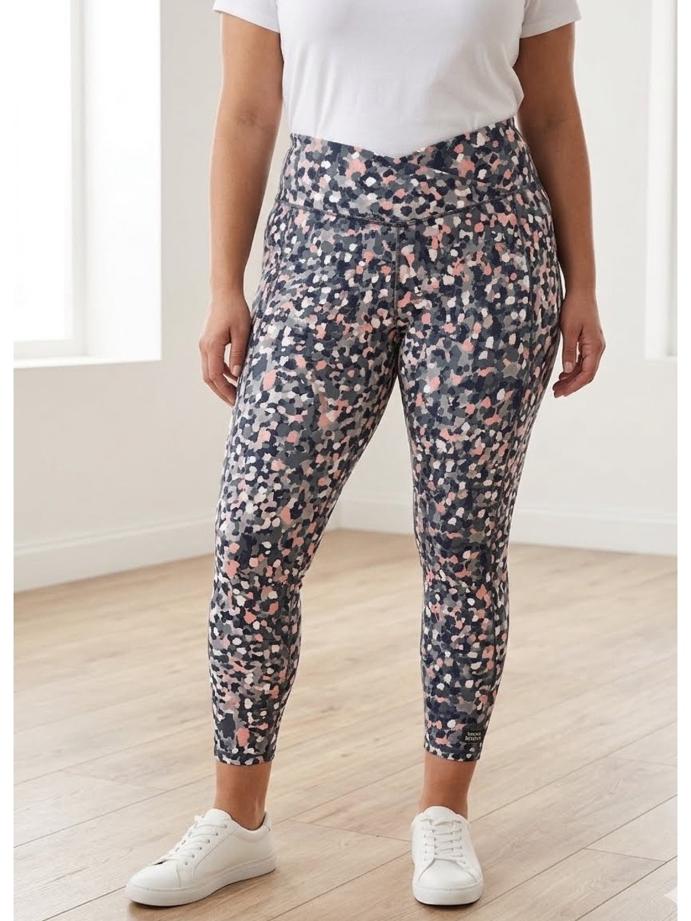 Soma WKND High Waist Crossover Sporty 7/8 Leggings Size XXL Clean Girl Mod Boho